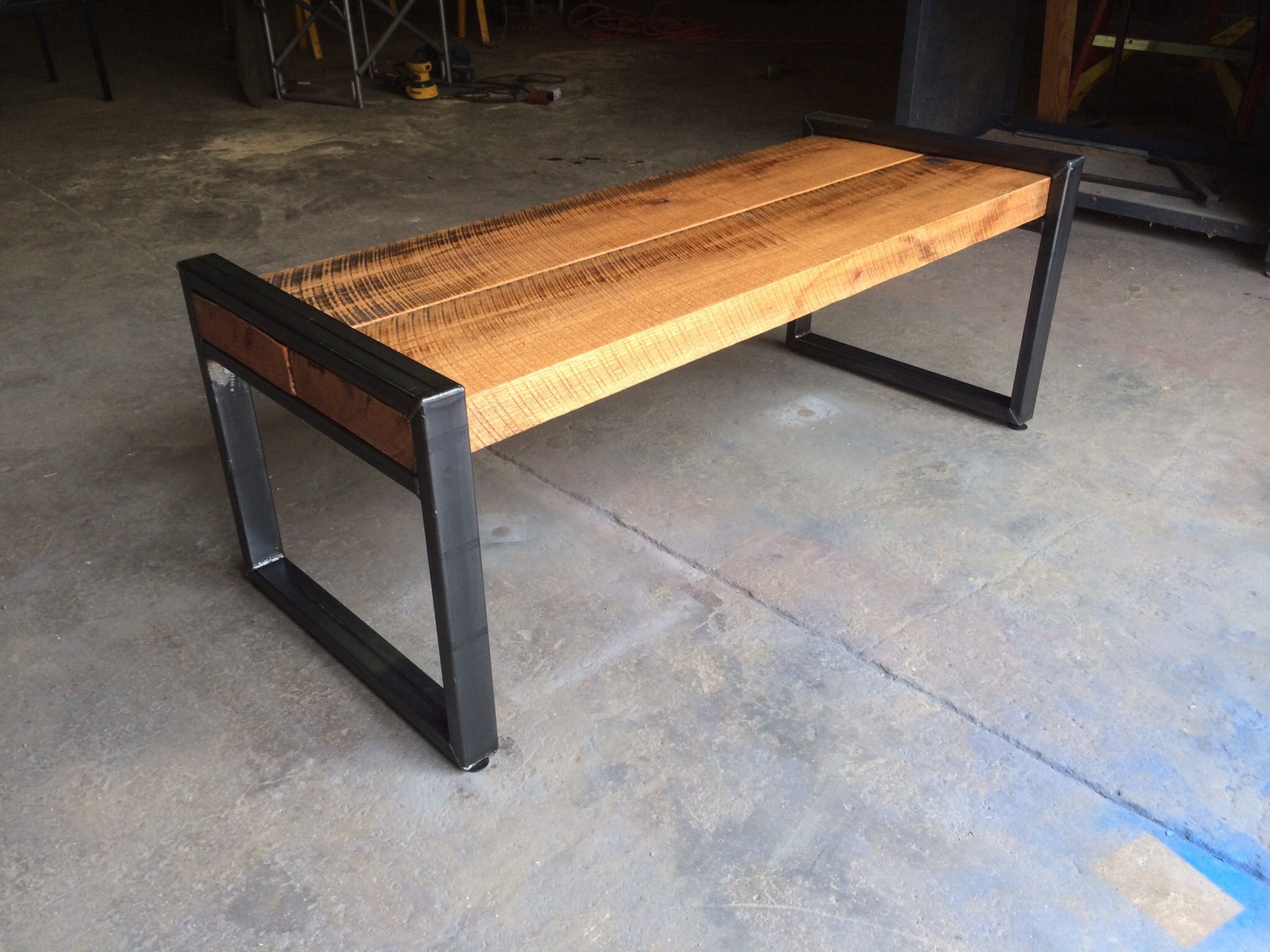 Custom Reclaimed Oak Beam Bench by Virginia Build Works ...