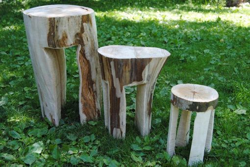Custom Made Chainsaw Carved Planter Stands
