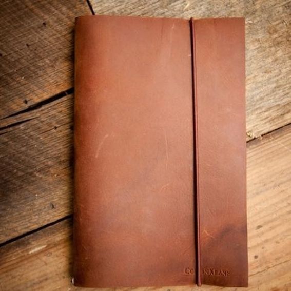 Handmade Moleskin Notebook Cover (5" X 8.25") by Colsenkeane Leather