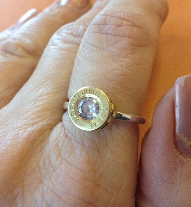 Custom Shell Casing Bullet Ring By Maria Varnalis Art Through Jewelry