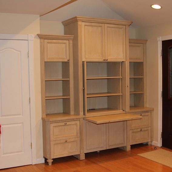 Hand Crafted BuiltIn Wall Unit by Stan Loskot Fine Woodworking