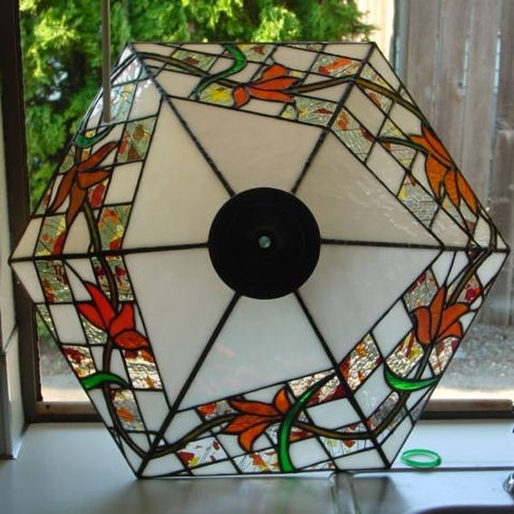 Hand Made Stained Glass Lampshade by Chapman Enterprises