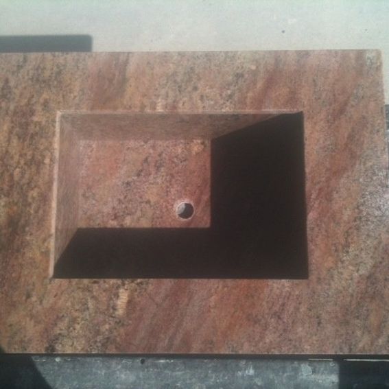 Hand Crafted Granite Sink by Ellison Tile And Stone