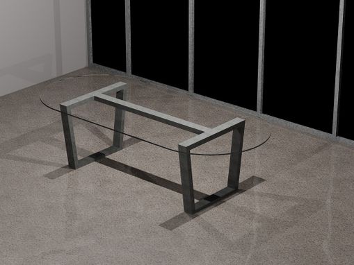 Custom Made Industrial Style Steel Table Base