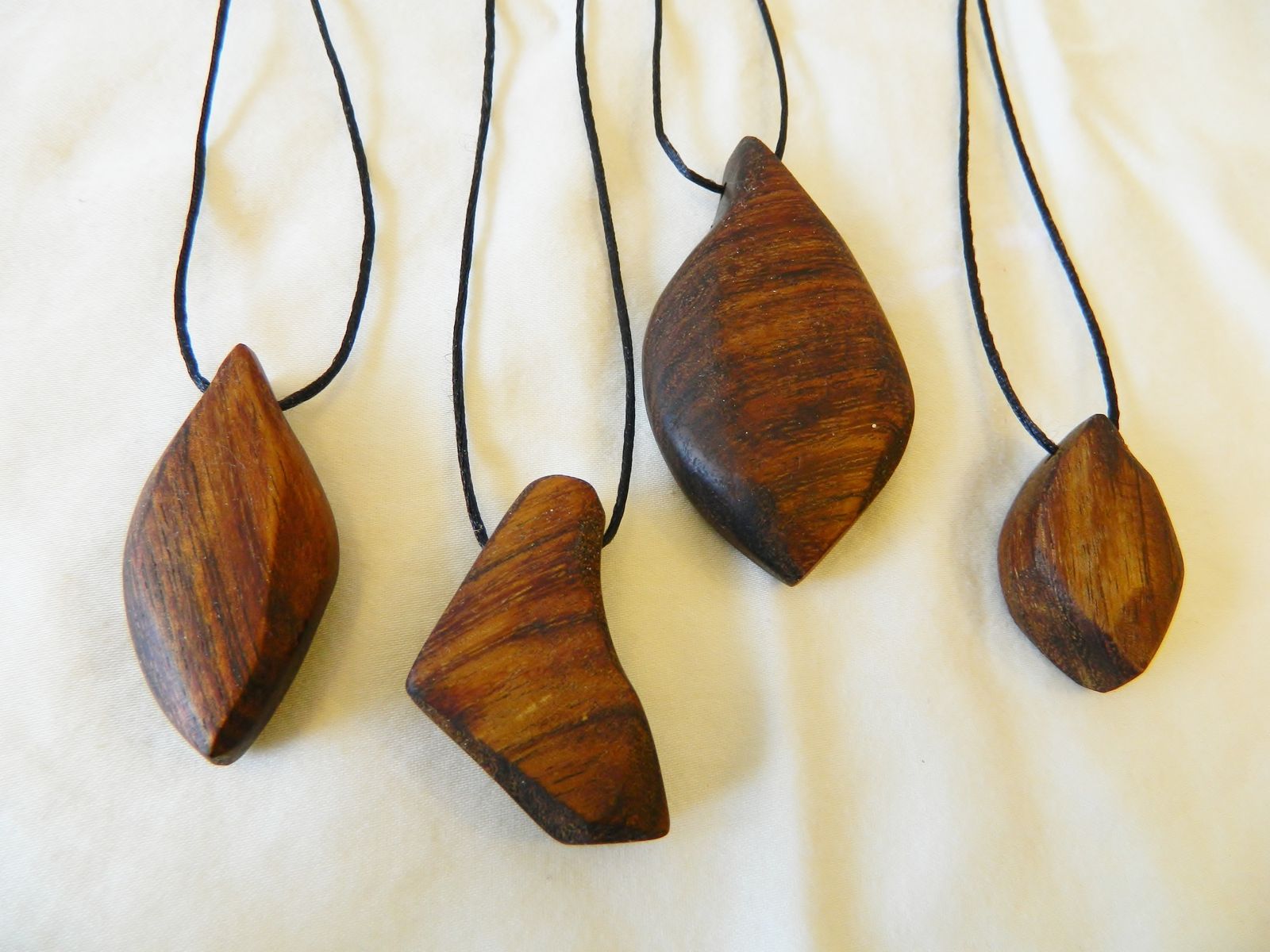 Buy Custom Made Hawaiian Koa Carved Pendant Necklaces, made to order