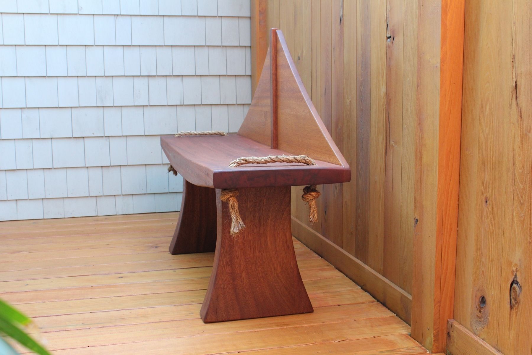 Custom Made Sailboat Bench by J.R Signature Creations