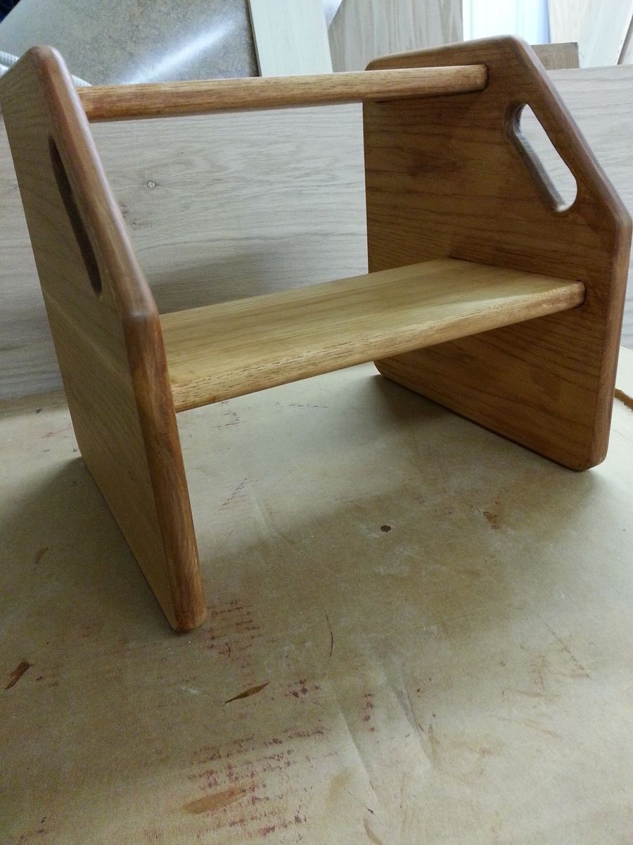 Hand Crafted Kitchen Step Stool by Windy Woods Custom Design