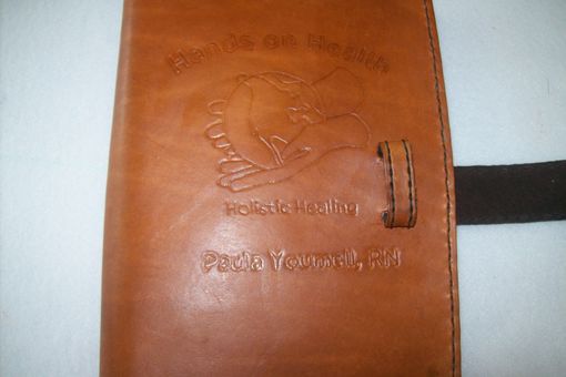 Custom Made Leather Book Cover For Two Books