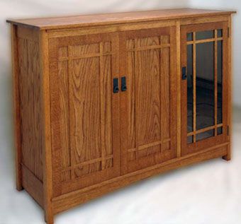 Custom Made Arts And Crafts Entertainment Center