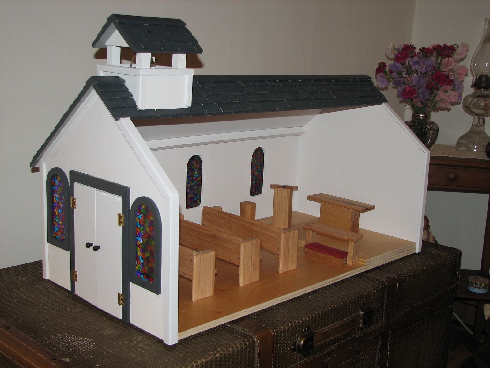 Hand Made Toy Wooden Church by Stockwell Creek Furniture | CustomMade.com