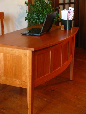 Custom Made Bow Front Writing Desk