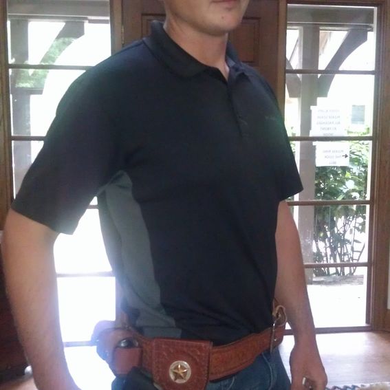 Custom Made Ricks Walking Dead Holster Set by Manta Leather