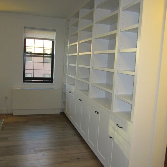 Custom Made BuiltIn Painted Bookcase by Vermont Fine Woodworking
