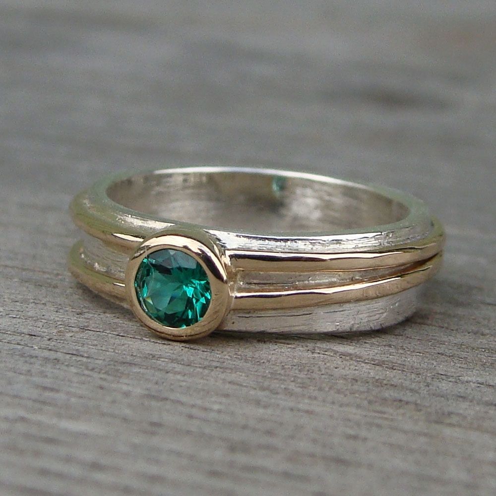 Handmade Chatham Emerald Engagement, Wedding, Or Everyday Ring by