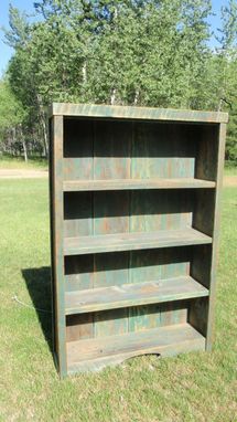 Custom Made Barnwood Book Shelf