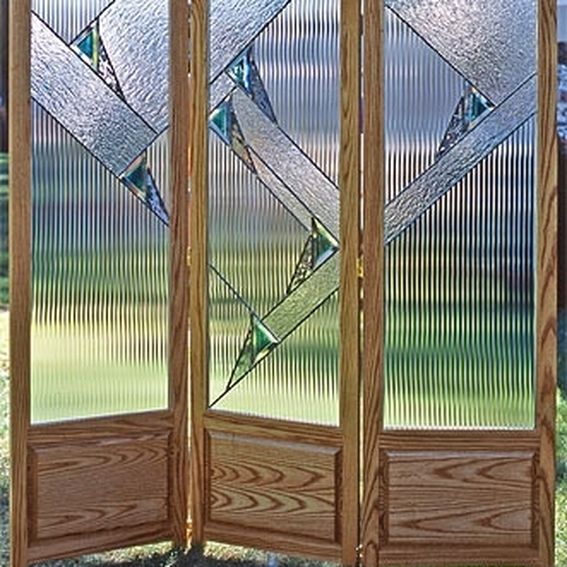 Custom Stained Glass Room Divider by Isaac D Smith Studio