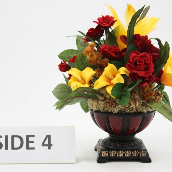 Custom Silk Flower Arrangement, Bathroom Vanity Decor, Coffee Table