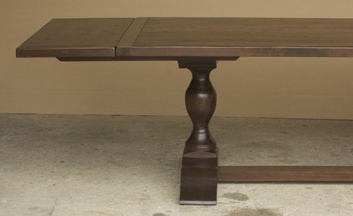 Custom Made Walnut Trestle Table With Custom Legs