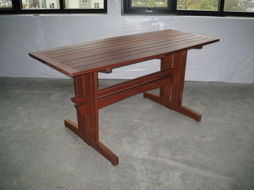 Custom Made Meridian Meranti Outdoor Bar Table
