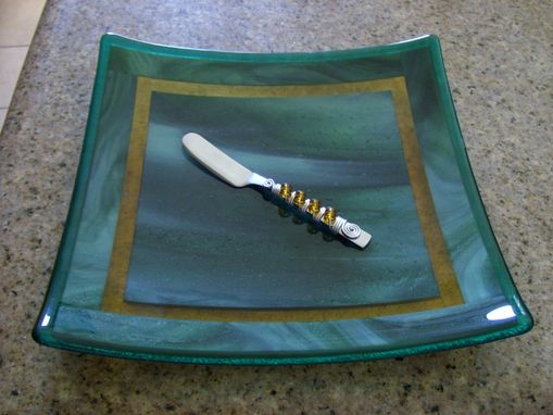 Custom Made Fused Glass Square Platters
