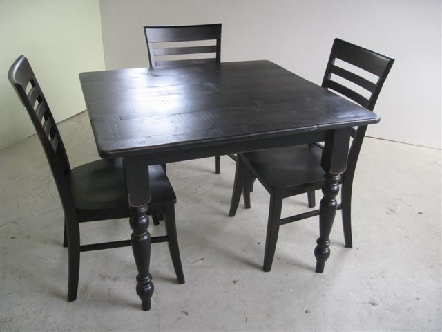 3 Foot Square Wooden Dining Room Table