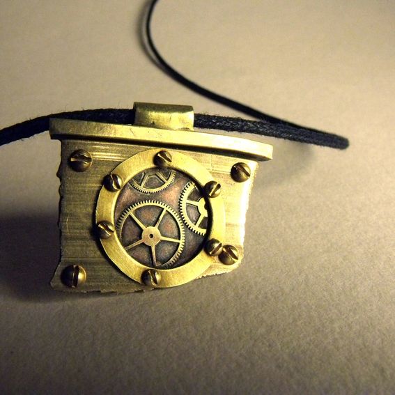 Buy a Hand Crafted Recycled Drum Cymbal Necklace, made to order from