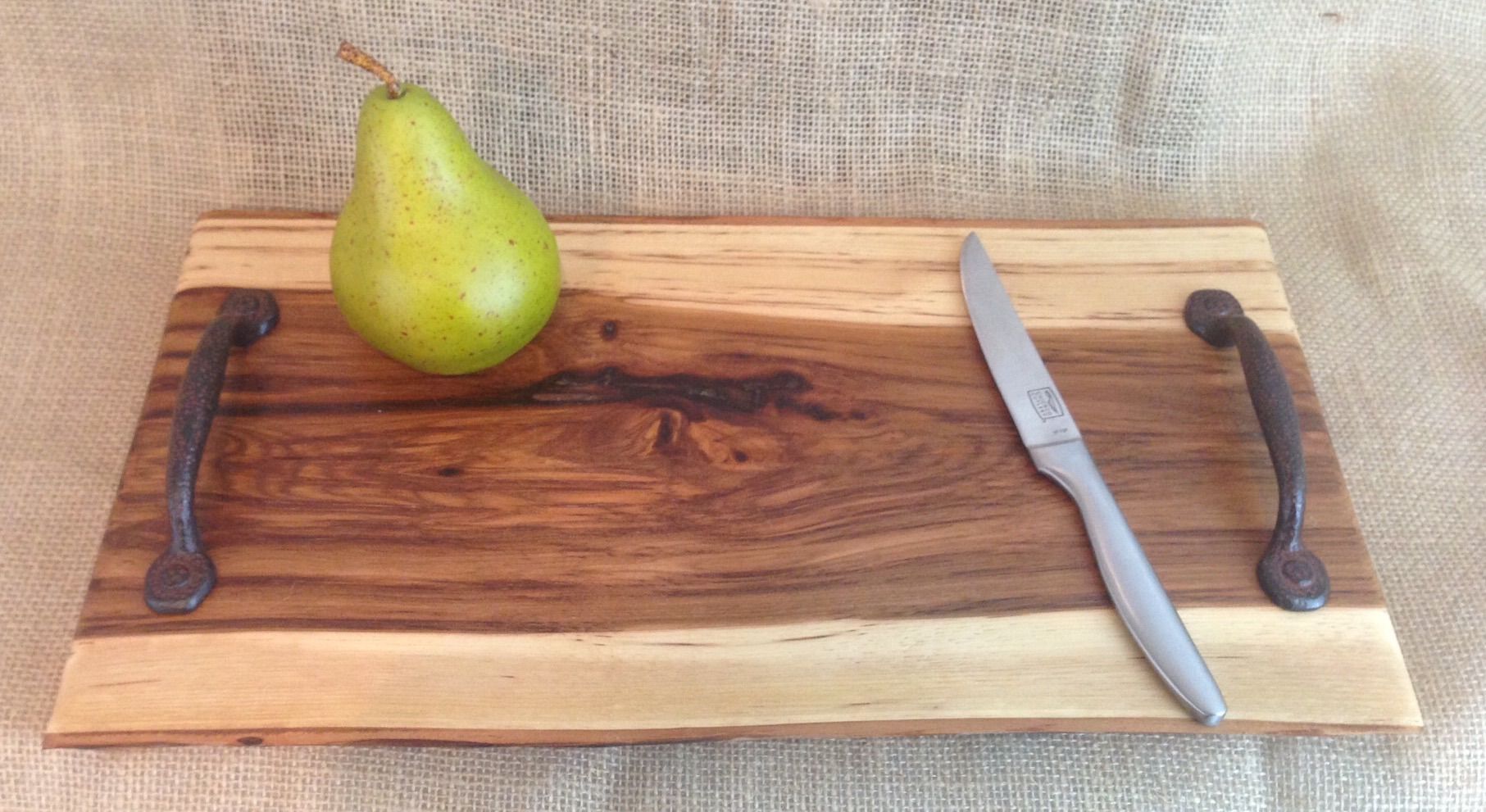 Custom Made Live Edge Serving Tray / Cutting Board by Flexpc, LLC