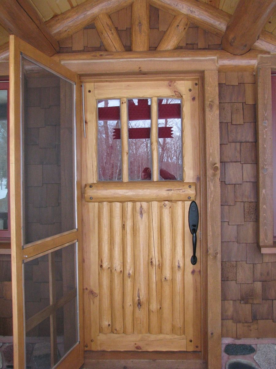 Custom Made Bolder Shores Log & Branch Entry Door ...