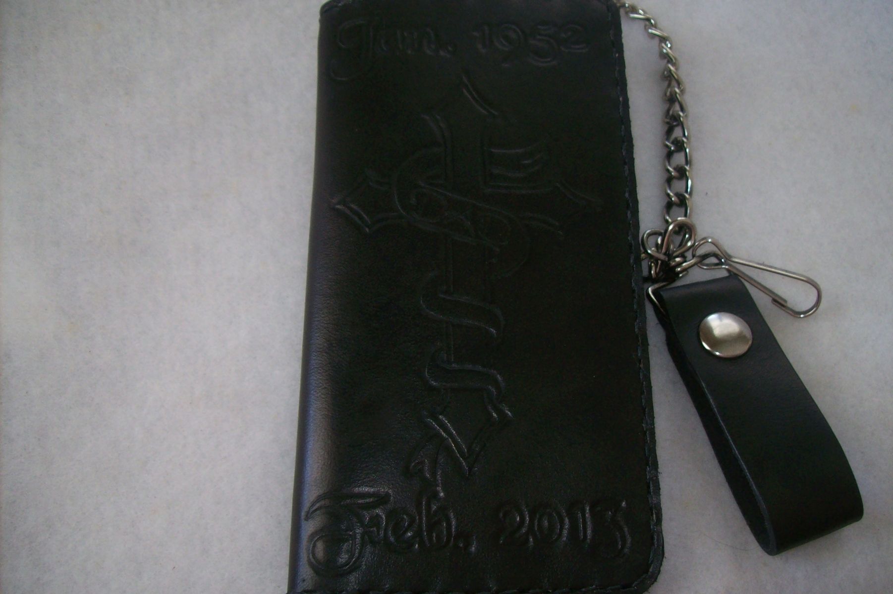 Buy a Handmade Leather Biker Wallet, made to order from Kerry&#39;s Custom Leather | www.strongerinc.org