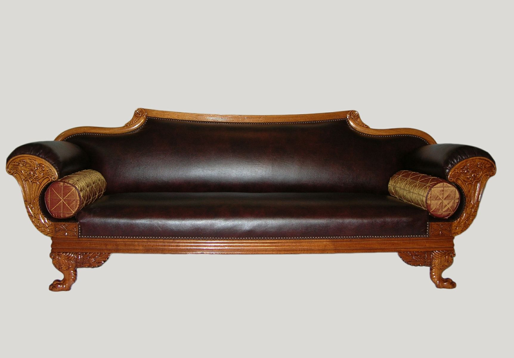 Buy a Hand Crafted Mahogany American Empire Sofa, made to order from