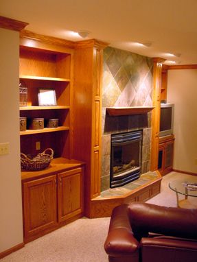 Custom Made Fireplace Cabinet