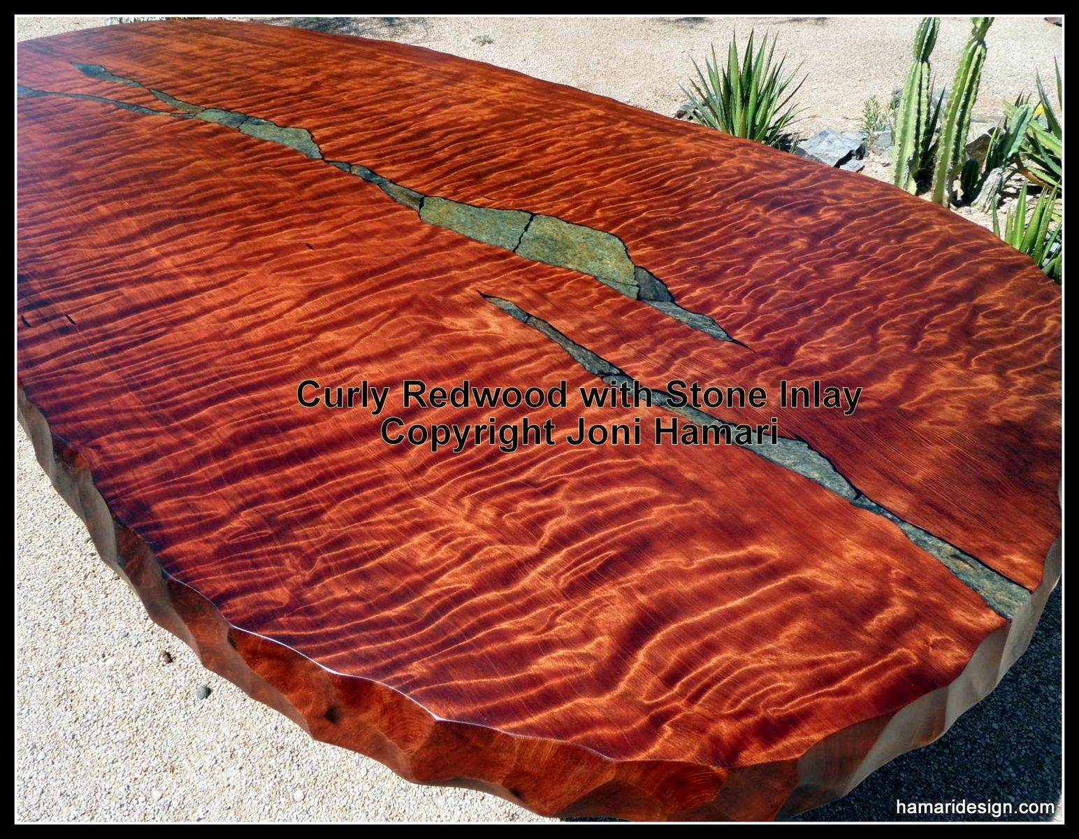 Curly Redwood Live Edge Counter Top Live Edge Counter