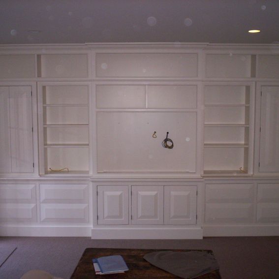 Handmade Large BuiltIn, Painted, WallUnit by Dan Fabian Custom