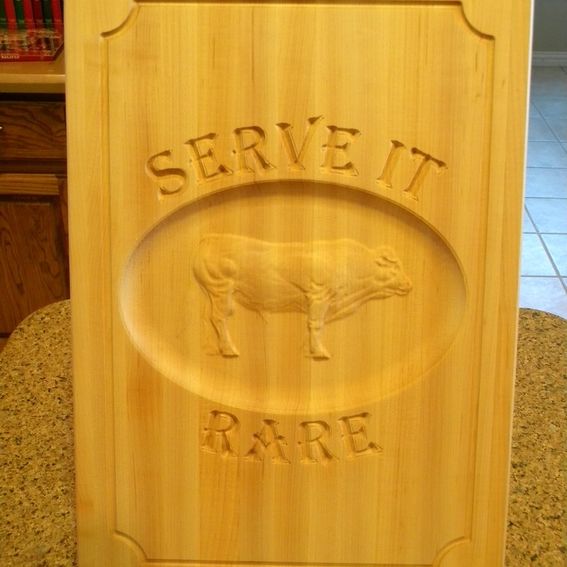 Hand Made Custom Carved Cutting Boards by North Texas Wood Works