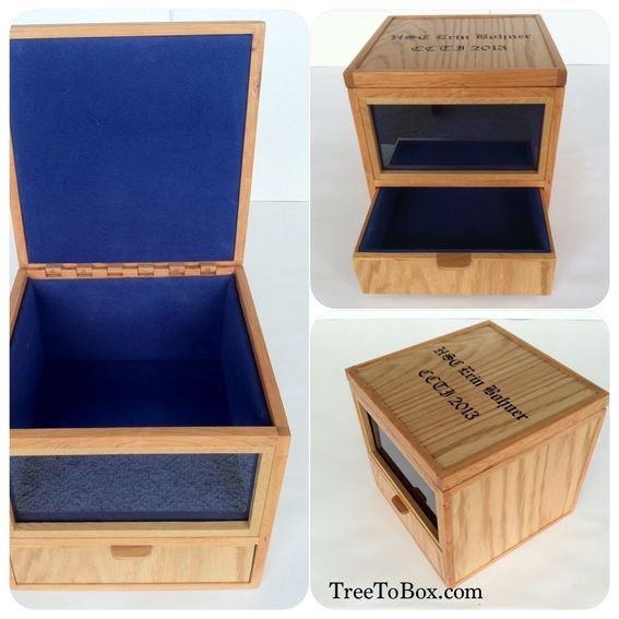 Hand Crafted Custom Made Military Hat Boxes by Wood Designs by Glenn G. Nief