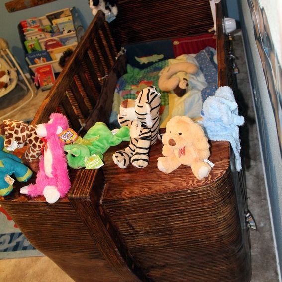 Hand Made Noah's Ark Crib by Noah's Ark Cribs