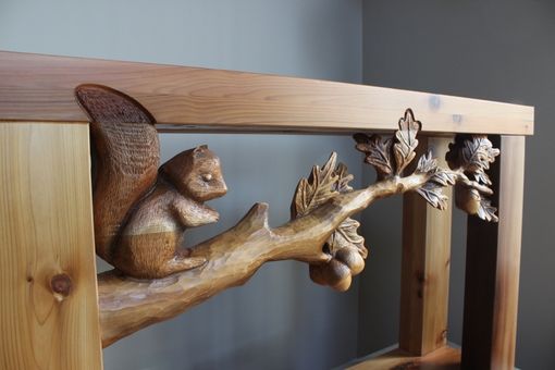 Custom Made Hand Carved Furniture, Custom Sofa Tables, Wood Carving By Lazy River Studio