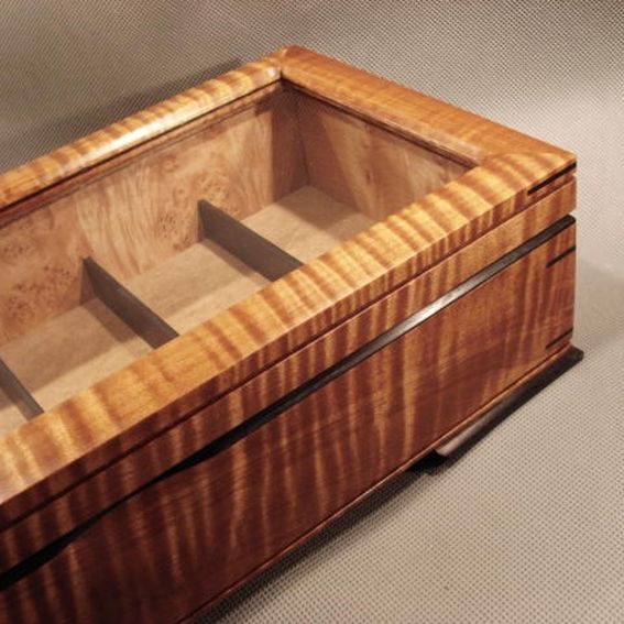 Hand Crafted Watch Display Case by Dwf Gallery Hardwood Designs