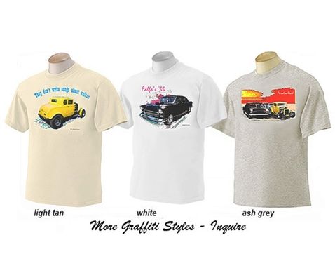 Custom Made American Graffiti Milners Coupe T-Shirt Automotive Art