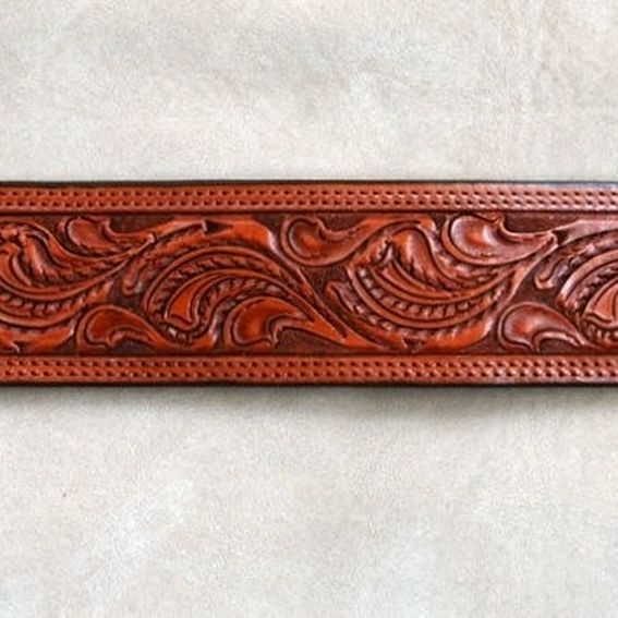 Handmade Leather Guitar Strap by Texas Custom Crafts