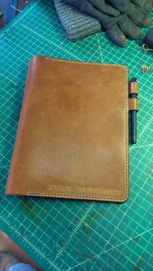 Custom Made Extra Large Moleskin Cover In Horween Leather