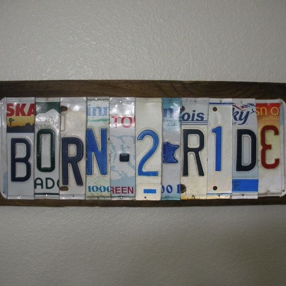 Hand Made Custom License Plate Signs by Grease Monkey Inc.