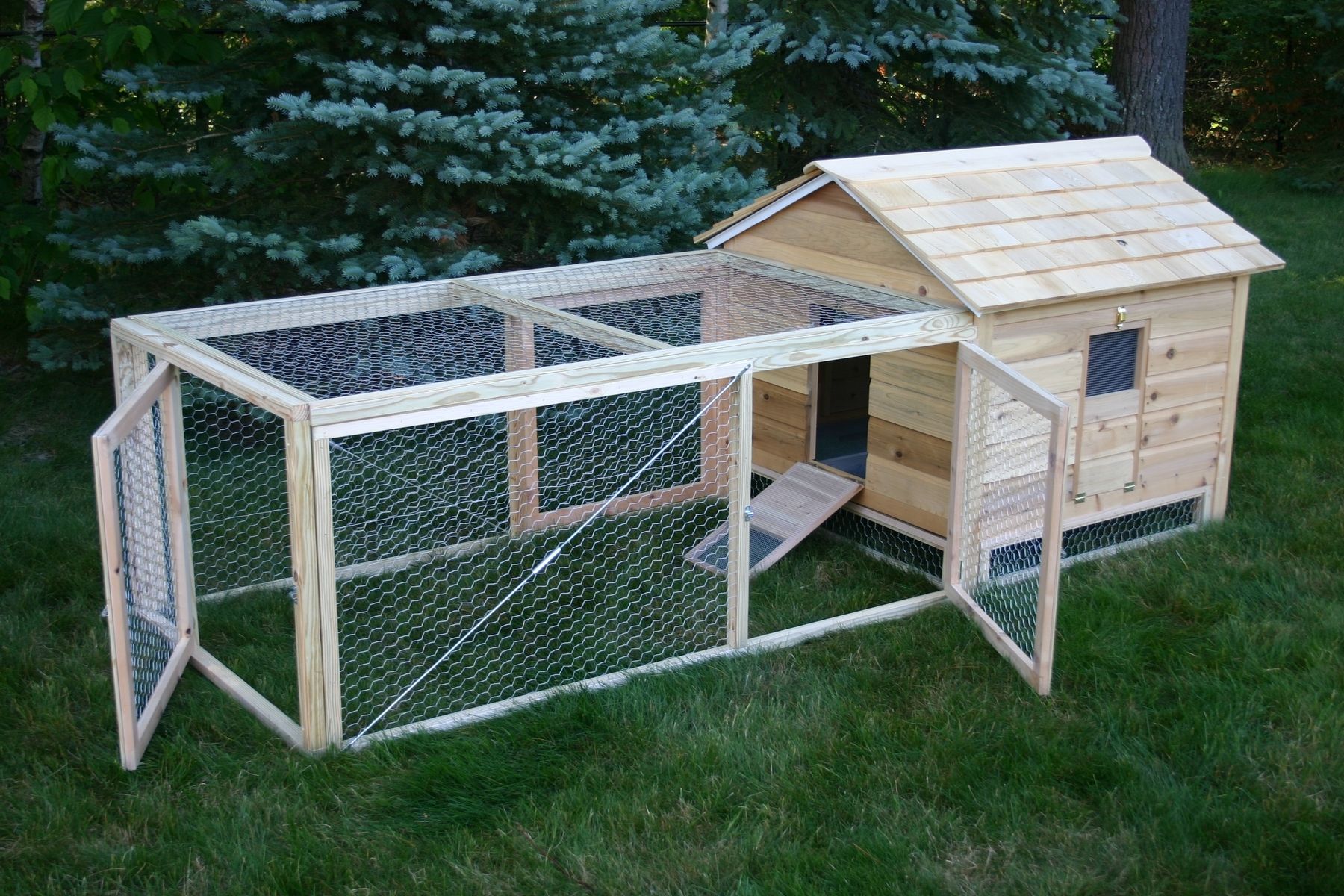 Hand Crafted Cedar Duck Hutch / Chicken Coop by Lyons ...