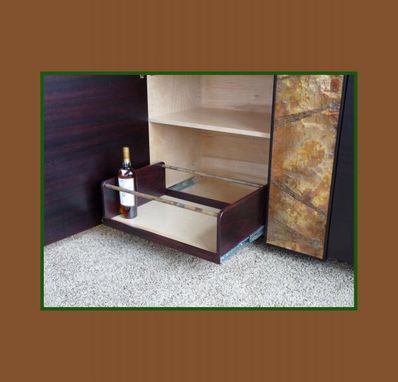 Custom Made Bar Sideboard With Copper Panel