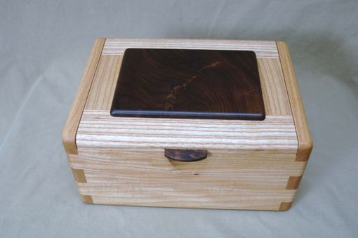 Custom Made Walnut And Ash Keepsake Box