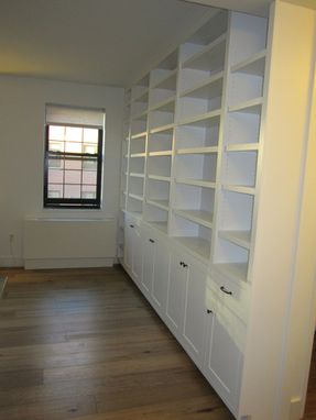 Custom Made Built-In Painted Bookcase
