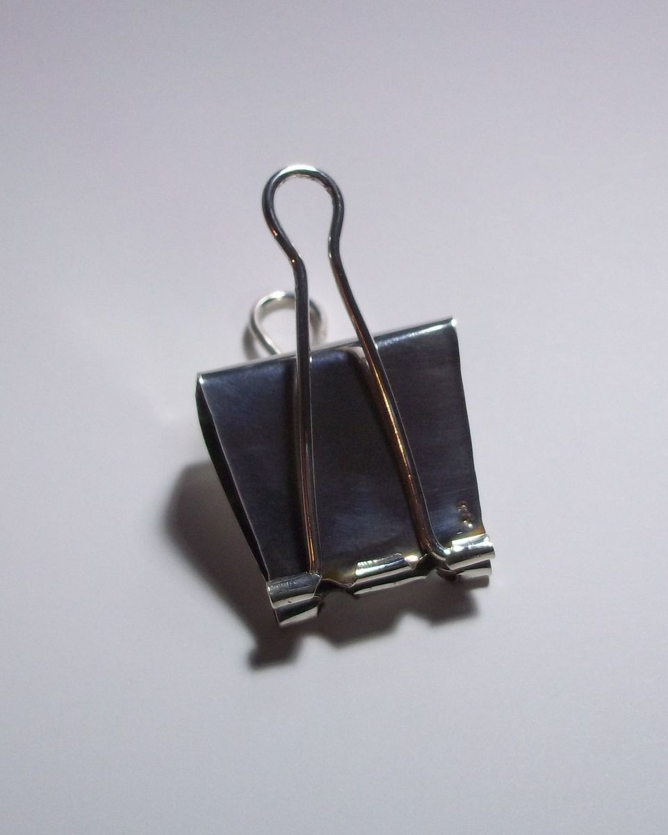 Hand Crafted Sterling Silver Binder Clip, Money Clip by Twisted Ks