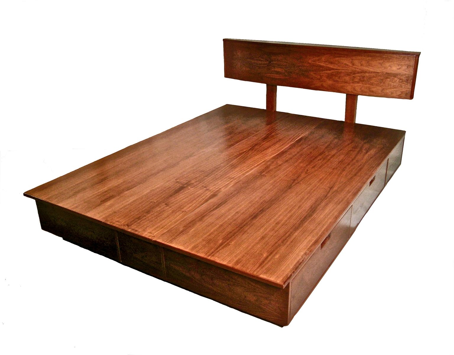 Hand Crafted Derby Platform Bed With Storage by Brushaber Wood Design