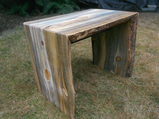 Custom Made Pine Double Waterfall Side Table