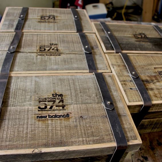 Handmade Custom Shoe Boxes by 2nd Story Wood Co.